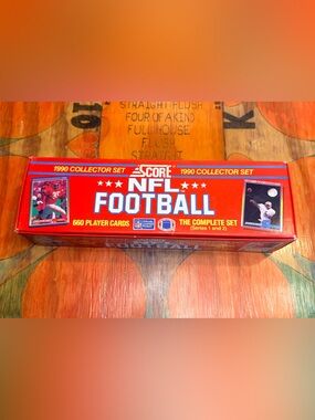 1990 Score NFL Football Collector Set Complete Series 1 and 2 In Original Box. C